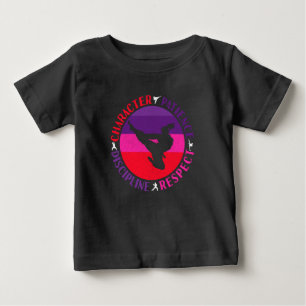 T-shirt Pour Bébé Valeurs fondamentales des arts martiaux - Karaté