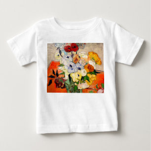 T-shirt Pour Bébé Van Gogh Roses and Anemones