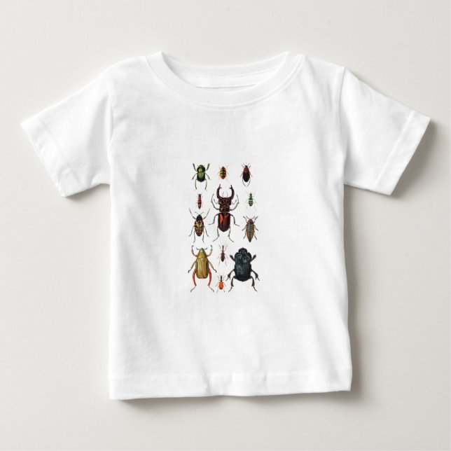 T-shirt Pour Bébé Variétés de scarabée (Devant)