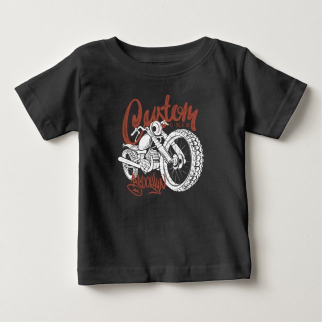 T-shirt Pour Bébé Vélo personnalisé (Devant)