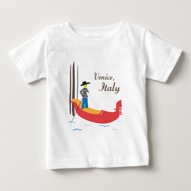 T-shirt Pour Bébé Venise Italie (Devant)