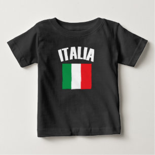 T-shirt Pour Bébé Ventilateur de football italien Italie