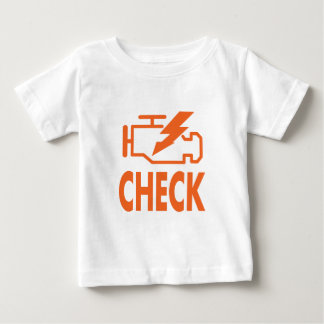 T-shirt Pour Bébé Vérifiez le moteur