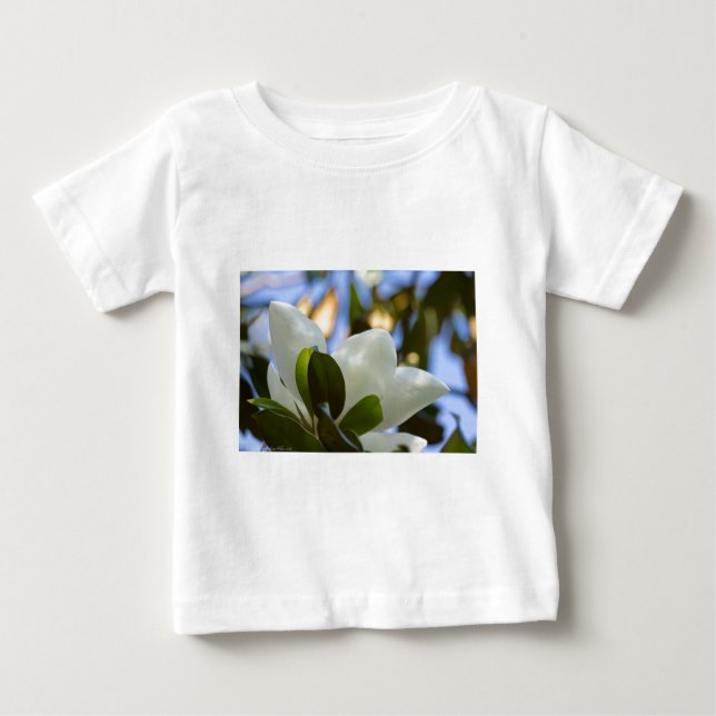 T-shirt Pour Bébé Verre tendu Ciel Magnolia Sud Cadeaux Vêtements (Devant)