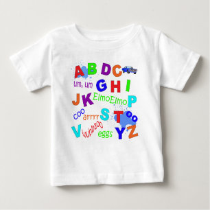 T-shirt Pour Bébé Version de garçons d'alphabet d'enfant en bas âge