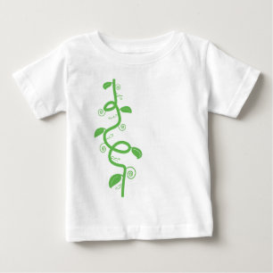 T-shirt Pour Bébé Vert et la tige de haricot