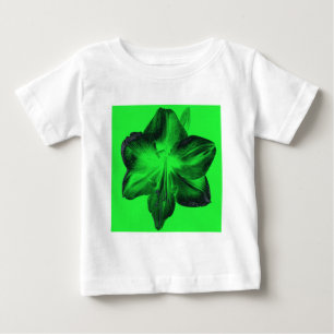 T-shirt Pour Bébé Vert foncé sur vert clair Amaryllis