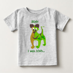 T-shirt Pour Bébé Vert... J'étais Irlandais...