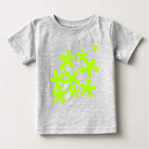 T-shirt Pour Bébé vert mince gris amusant mignon