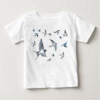 Vestige d'oiseaux avageurs volants