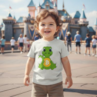 Vêtement bébé dinosaure mignon Bitcoin Crypto Grap