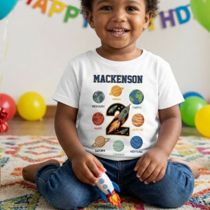 T-shirt Pour Bébé Vêtement personnalisé avec nom pour fête d'anniver