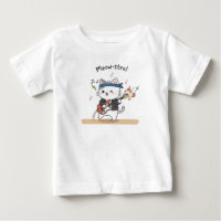 Vêtements bébé chat jouant de la guitare musique d