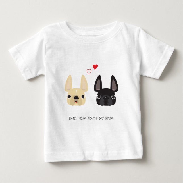 T-shirt Pour Bébé Vêtements français pour chien de taureau (Devant)