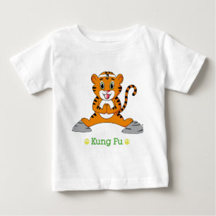 T-shirt Pour Bébé Vêtements Kung Fu Tiger™