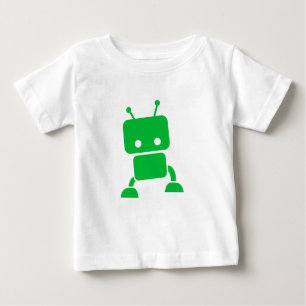 T-shirt Pour Bébé Vêtements verts de bébé de robot de bébé