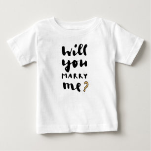 T-shirt Pour Bébé Veux-tu m'épouser en costume de bébé ?