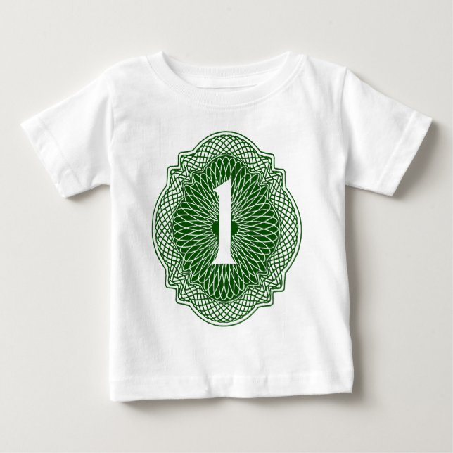 T-shirt Pour Bébé Vieux argent (Devant)