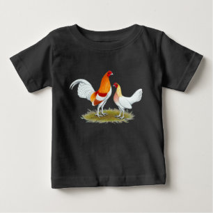 T-shirt Pour Bébé Vieux coq nain anglais de jeu : Pyle rouge