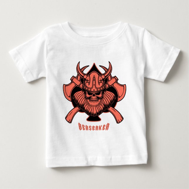 T-shirt Pour Bébé Viking Berserker (Devant)