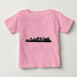 T-shirt Pour Bébé Ville de New York panoramique