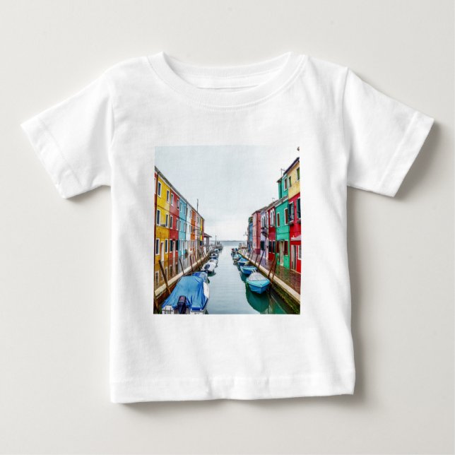 T-shirt Pour Bébé Ville métropolitaine de Venise de Burano Italie (Devant)