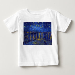 T-shirt Pour Bébé Vincent Van Gogh, La Nuit étoilée