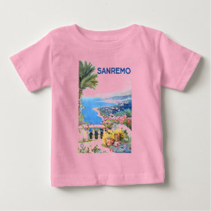 T-shirt Pour Bébé Vintage San Remo Italie Europe Travel