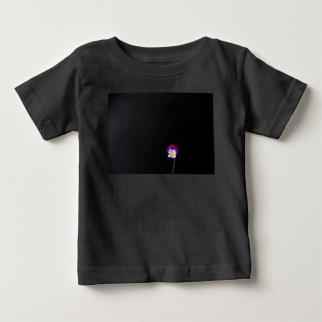 T-shirt Pour Bébé Violet Fleur iccna (Devant)