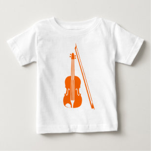 T-shirt Pour Bébé Violon - Orange