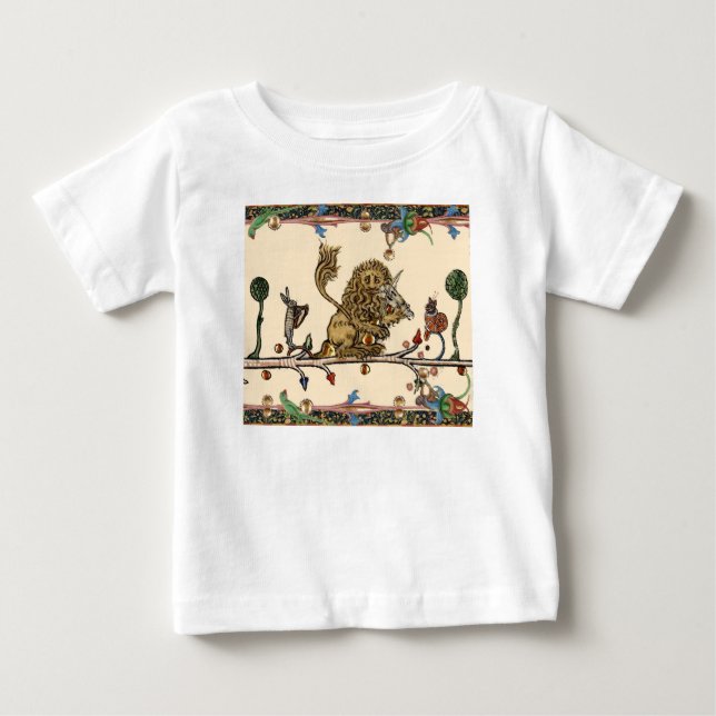 T-shirt Pour Bébé Violoniste Lion, Hare (Devant)