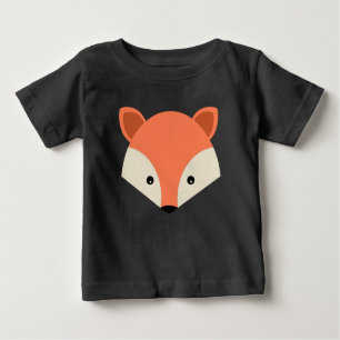 T-shirt Pour Bébé Visage de Fox de dessin mignon