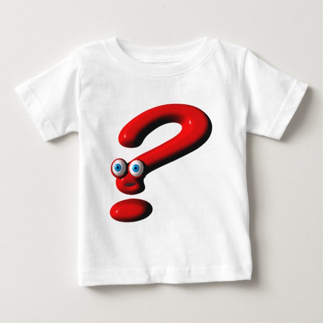 T-shirt Pour Bébé Visage de point d'interrogation (Devant)