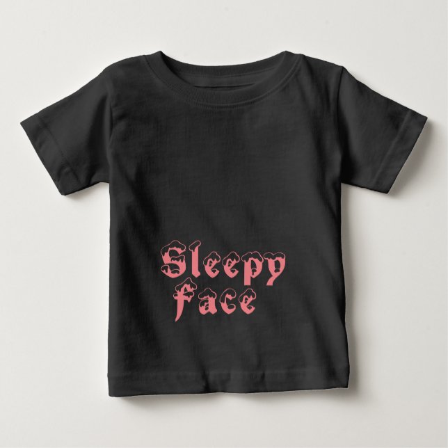 T-shirt Pour Bébé Visage endormi : (Devant)