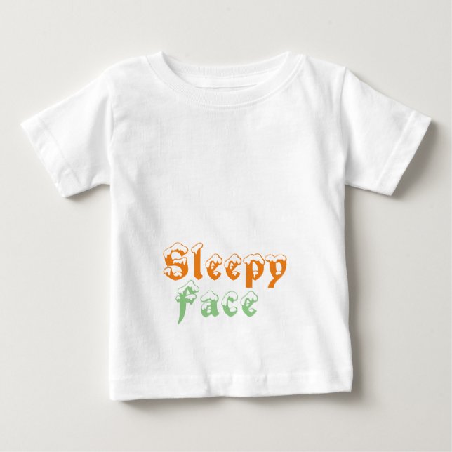 T-shirt Pour Bébé Visage endormi : (Devant)