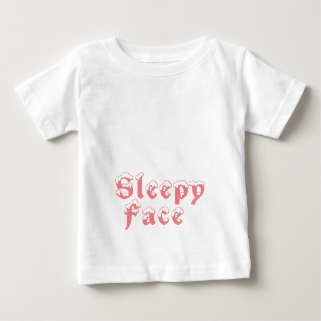 T-shirt Pour Bébé Visage endormi : (Devant)