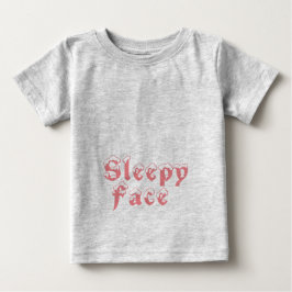 T-shirt Pour Bébé Visage endormi :