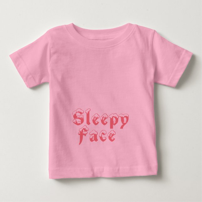 T-shirt Pour Bébé Visage endormi : (Devant)
