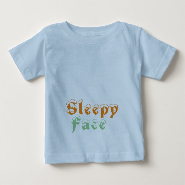 T-shirt Pour Bébé Visage endormi : (Devant)