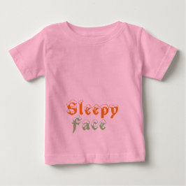 T-shirt Pour Bébé Visage endormi :