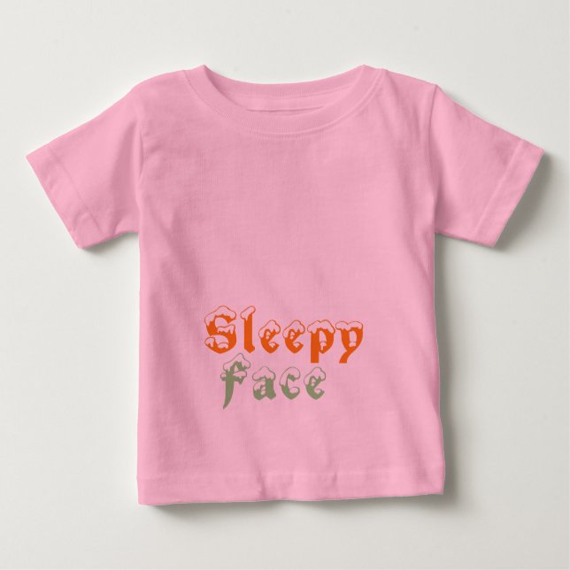 T-shirt Pour Bébé Visage endormi : (Devant)