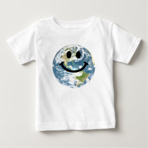 T-shirt Pour Bébé Visage heureux de la terre