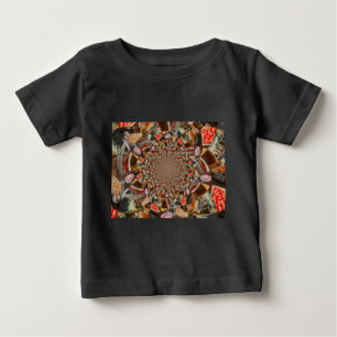 T-shirt Pour Bébé Vision psychédélique des teintes Brown