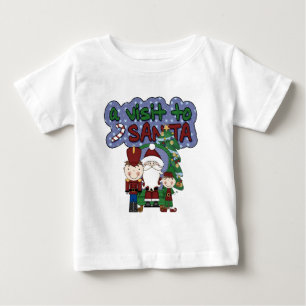 T-shirt Pour Bébé Visite de Noël à Père Noël