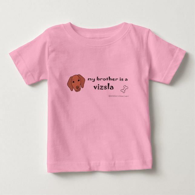T-shirt Pour Bébé VizslaFrère (Devant)