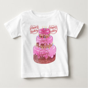 T-shirt Pour Bébé voeux d'anniversaire