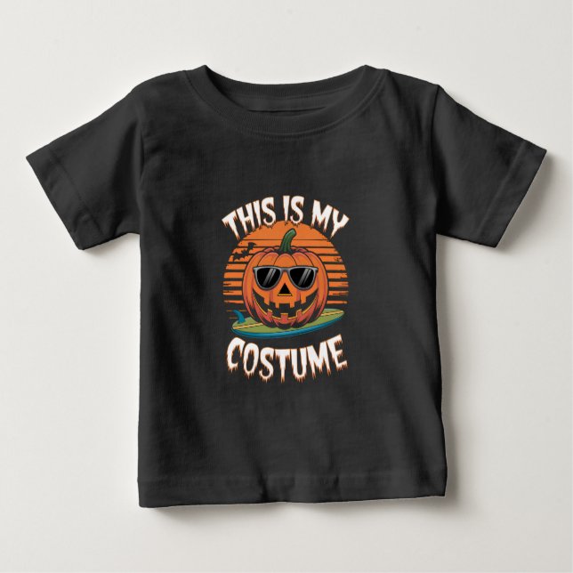T-shirt Pour Bébé Voici mon costume Halloween (Devant)