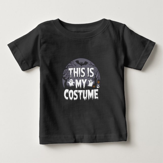 T-shirt Pour Bébé Voici mon costume Halloween (Devant)