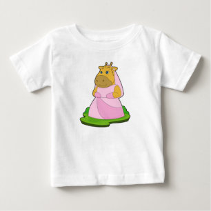 T-shirt Pour Bébé Voile de Mariée Girafe