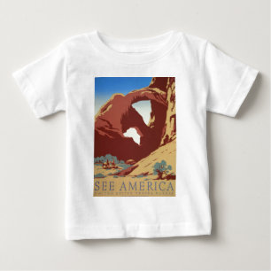 T-shirt Pour Bébé Voir l'Amérique II